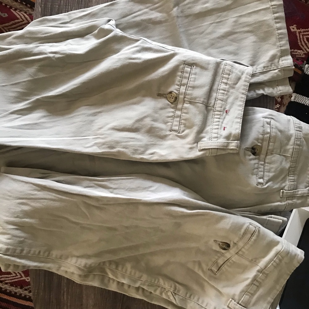 3 khaki pants